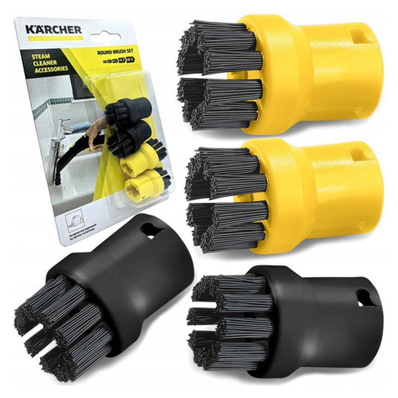 Set duze Karcher cu perii rotunde, pentru aparatele de curatat cu abur