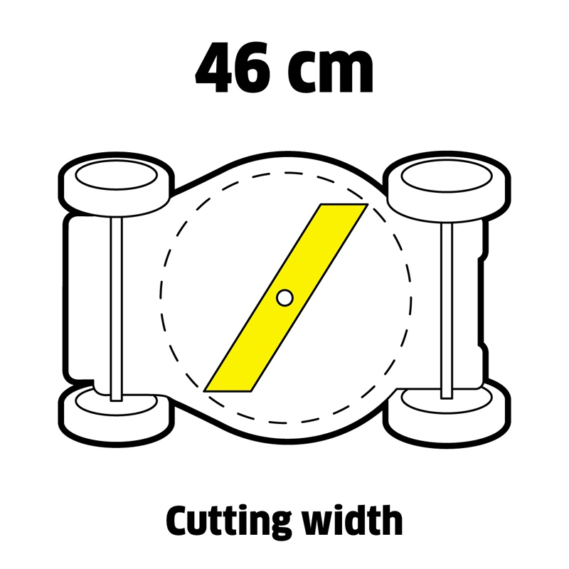 Masina de tuns iarba compatibila cu acumulatori 36V, 46cm, Kärcher, tip LMO 36-46, SOLO