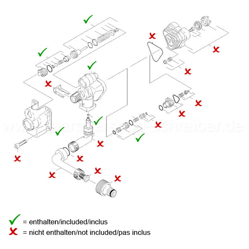 Set conversie corp pompa Karcher, pentru aparate de spalat cu presiune Kärcher K4