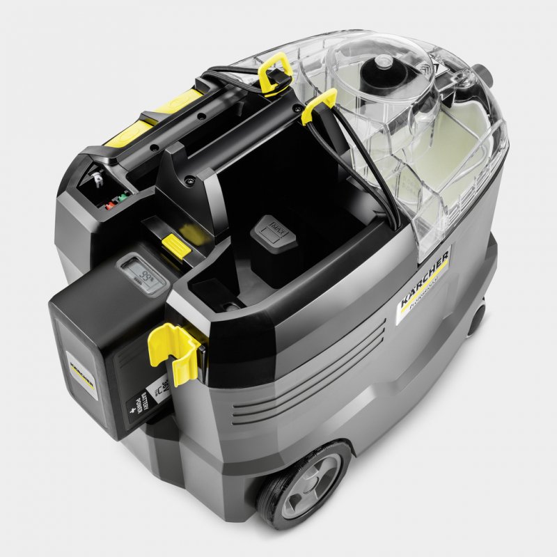 Aspirator cu spalare profesional cu acumulatori 36V, SOLO, Karcher Puzzi 9/1 Bp