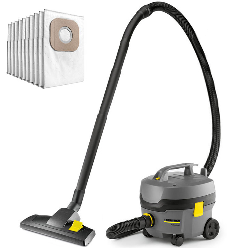 Aspirator uscat cu sac Kärcher T 7/1 Classic Bundle, 10 saci textili cadou