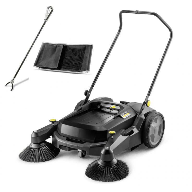 Masina de maturat manuala profesionala, cu doua maturi KM 70/20 C 2SB Anniversary Edition, cadou set de colectare a gunoiului