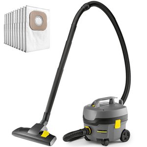 Aspirator uscat cu sac Kärcher T 7/1 Classic Bundle, 10 saci textili cadou